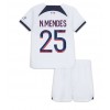 Paris Saint-Germain Nuno Mendes #25 Auswärtstrikot 2023-24 Kurzarm (+ kurze hosen)